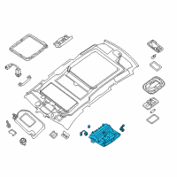 OEM 2014 Nissan Pathfinder Map Lamp Assy Diagram - 26430-4GB1C