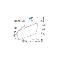 OEM 2003 Chrysler Sebring Handle-Front Door Exterior Diagram - UC18DX8AB