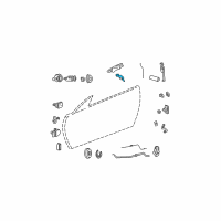 OEM 2006 Chrysler Sebring Latch-Key Cylinder To Latch Diagram - 4880047AA