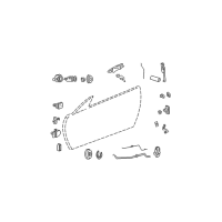 OEM 2006 Chrysler Sebring Link-Door Latch BELLCRANK To Lat Diagram - 4880056AC