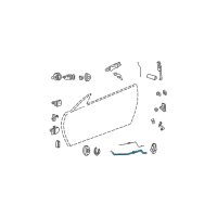 OEM 2003 Chrysler Sebring Link-Remote Handle To Latch Diagram - 4880054AE