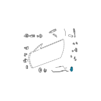 OEM 2001 Chrysler Sebring Front Door Latch Diagram - 4880049AI