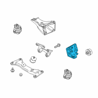 OEM 2008 BMW 328i Left Engine Support Mount Bracket Diagram - 22-11-6-760-315