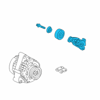 OEM 2002 Acura TL Tensioner Assembly, Automatic Diagram - 31170-P8F-A01