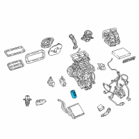 OEM 2022 Jeep Compass Valve Kit-A/C Expansion Diagram - 68350338AA