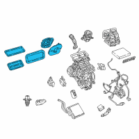 OEM Jeep Compass SEAL PACK-A/C AND HEATER UNIT Diagram - 68541197AA