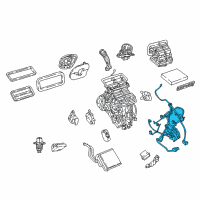 OEM 2018 Jeep Compass Wiring-A/C And Heater Diagram - 68350339AB