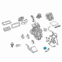 OEM 2018 Jeep Compass Resistor-Blower Motor Diagram - 68350348AA