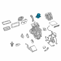 OEM 2018 Jeep Compass Motor-Blower Diagram - 68350343AA