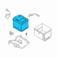 OEM 2016 Hyundai Veloster Battery Assembly Diagram - 37110-2V480