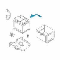 OEM Hyundai Veloster Battery Sensor Assembly Diagram - 37180-2V500