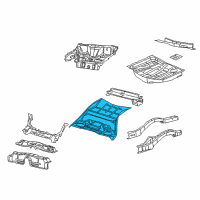 OEM 2017 Dodge Challenger Pan-Floor Diagram - 5065311AB