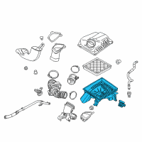 OEM 2015 Chevrolet Cruze Air Cleaner Body Diagram - 13424571