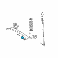 OEM Toyota Axle Beam Bushing Diagram - 48725-52060