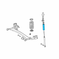 OEM 2010 Scion xD Lower Support Diagram - 48750-52100