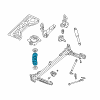 OEM 2004 Chrysler PT Cruiser Rear Coil Spring Diagram - 5272883AA