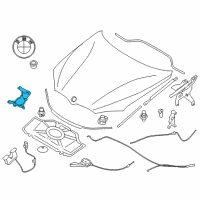 OEM 2015 BMW X5 Lock, Upper Section, Left Diagram - 51-23-7-308-076