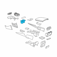 OEM 2012 Chevrolet Caprice Holder, Front Floor Console Cup Diagram - 92171505