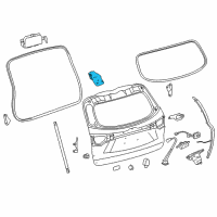 OEM 2018 Toyota Highlander Hinge Diagram - 68820-0E190