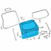 OEM 2015 Toyota Highlander Lift Gate Diagram - 67005-0E281