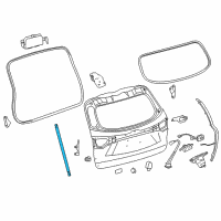 OEM 2018 Toyota Highlander Lift Cylinder Diagram - 68910-09140