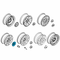 OEM Ford Center Cap Diagram - 7L1Z-1130-D