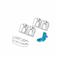 OEM Buick Lucerne Armrest Asm-Rear Seat *Light Cashmere Diagram - 25854623