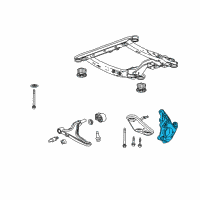 OEM 2016 Cadillac SRX Knuckle Diagram - 23118361