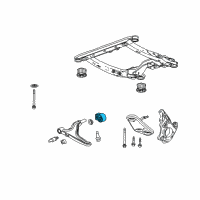 OEM 2016 Cadillac SRX Lower Control Arm Rear Bushing Diagram - 22980140