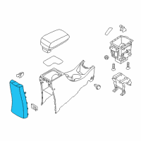 OEM 2016 Hyundai Accent Cover Assembly-Console Rear Diagram - 84681-1R000-RY