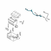 OEM Ford E-350 Club Wagon Positive Cable Diagram - 4C2Z-14300-FA