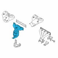 OEM Kia Sportage Exhaust Manifold Catalytic Assembly Diagram - 285102G260