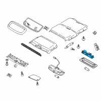 OEM 2013 Ford Transit Connect Cargo Lamp Diagram - 2T1Z-13776-A