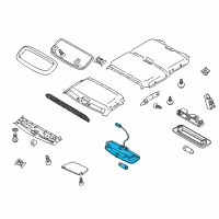 OEM 2012 Ford Transit Connect Dome Lamp Diagram - 2T1Z-13776-B