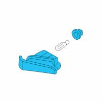 OEM Hyundai Azera Front Passenger Side Fog Light Assembly Diagram - 92202-3L100