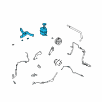 OEM Lexus RX300 Reservoir Assy, Vane Pump Oil Diagram - 44360-48010