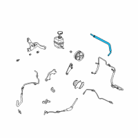 OEM Lexus RX300 Oil Reservoir To Pump Hose, No.1 Diagram - 44348-48010