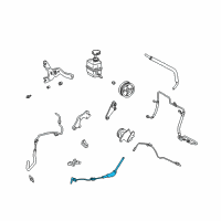 OEM Lexus RX300 Steering Gear Outlet Return Hose Diagram - 44416-48020