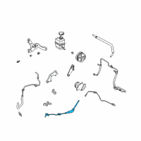 OEM 2000 Lexus RX300 Steering Gear Outlet Return Hose Diagram - 44416-48020