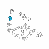 OEM Hyundai Santa Fe Support Engine Mounting Bracket Diagram - 21825-2P000