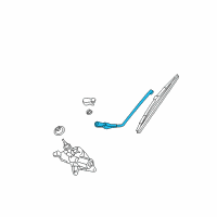 OEM 2002 Kia Rio Rear Windshield Wiper Arm Diagram - 0K34A67421