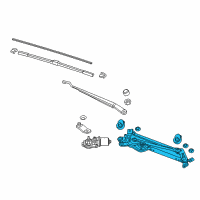 OEM 2016 Honda HR-V Link, FR. Wiper Diagram - 76530-T7J-H01