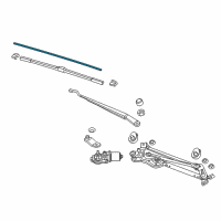 OEM Acura RLX Blade Rubber Diagram - 76622-TZ3-A01
