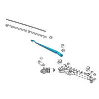 OEM Honda HR-V Arm, Windshield Wiper Diagram - 76610-T7W-A01