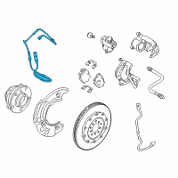 OEM BMW M6 Gran Coupe Brake-Pad Sensor, Rear Diagram - 34-35-2-284-343