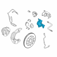 OEM BMW M6 Calliper Carrier Left Diagram - 34-21-7-848-315