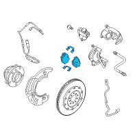 OEM 2016 BMW M6 Gran Coupe Repair Kit, Brake Pads Diagram - 34-21-2-284-390