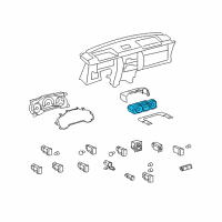 OEM 2010 Toyota FJ Cruiser Driver Info Center Module Diagram - 83290-35081