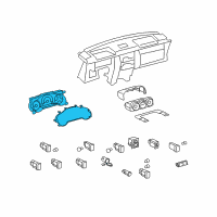 OEM 2013 Toyota FJ Cruiser Cluster Assembly Diagram - 83800-35L21