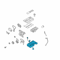 OEM Saturn Pan, Oil Diagram - 55561654